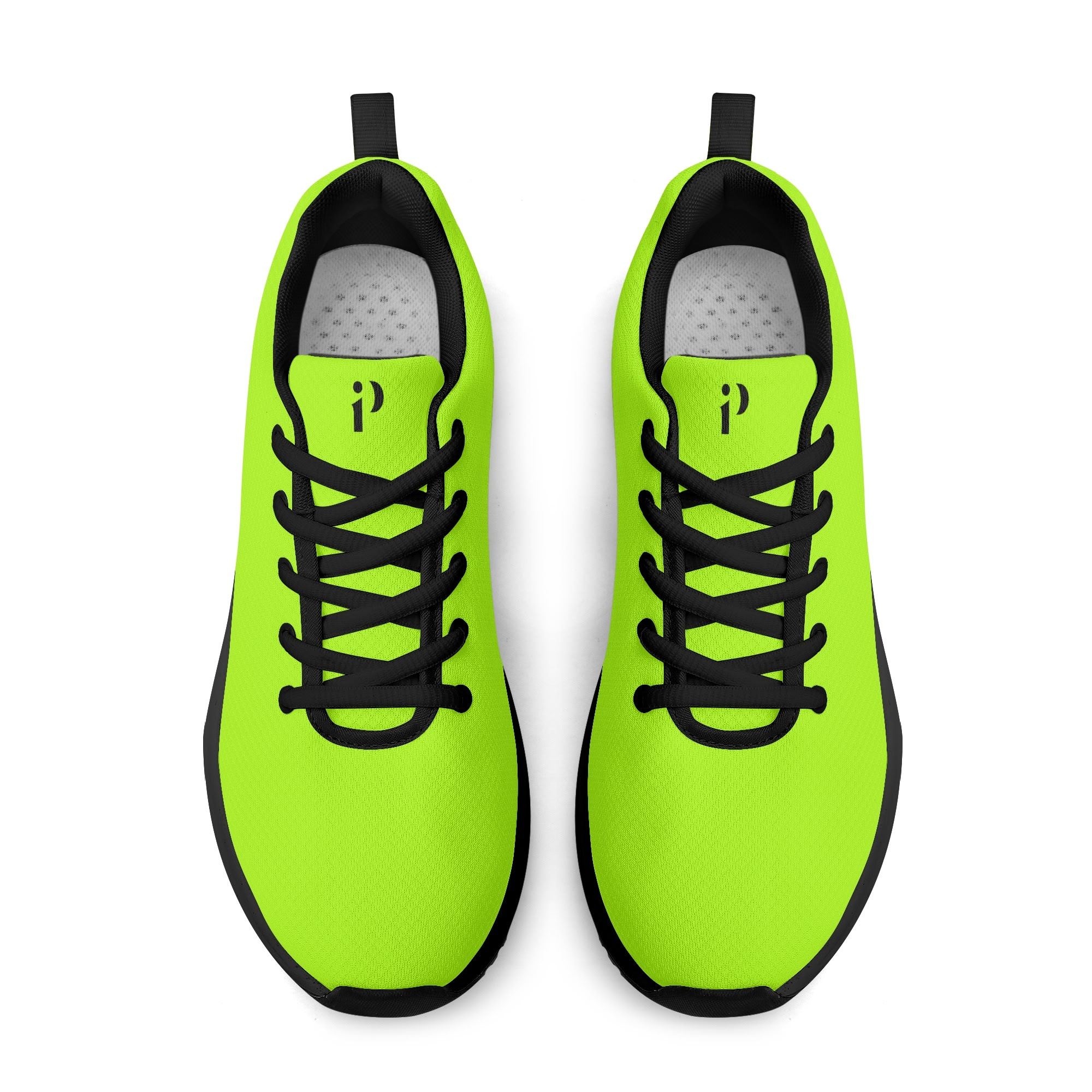 Zapatillas deportivas neón con suela EVA antideslizante, ideales para correr y caminar.