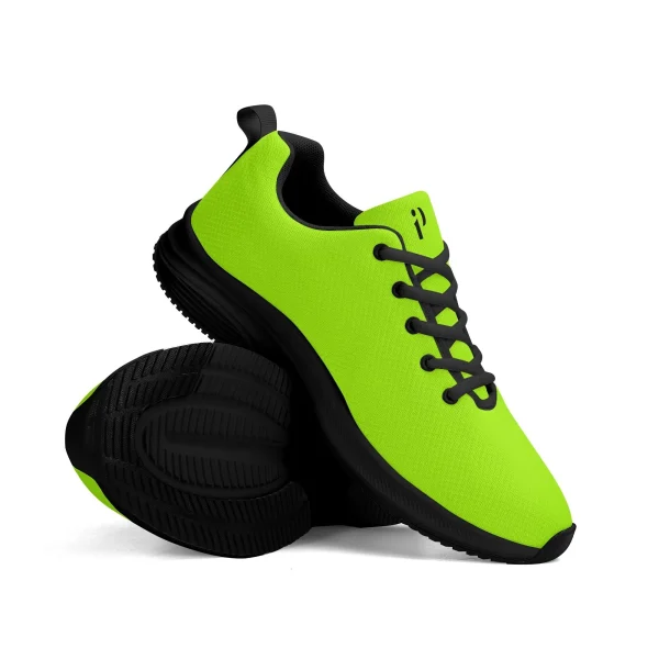 Zapatillas deportivas neón con suela EVA antideslizante, ideales para correr y caminar.