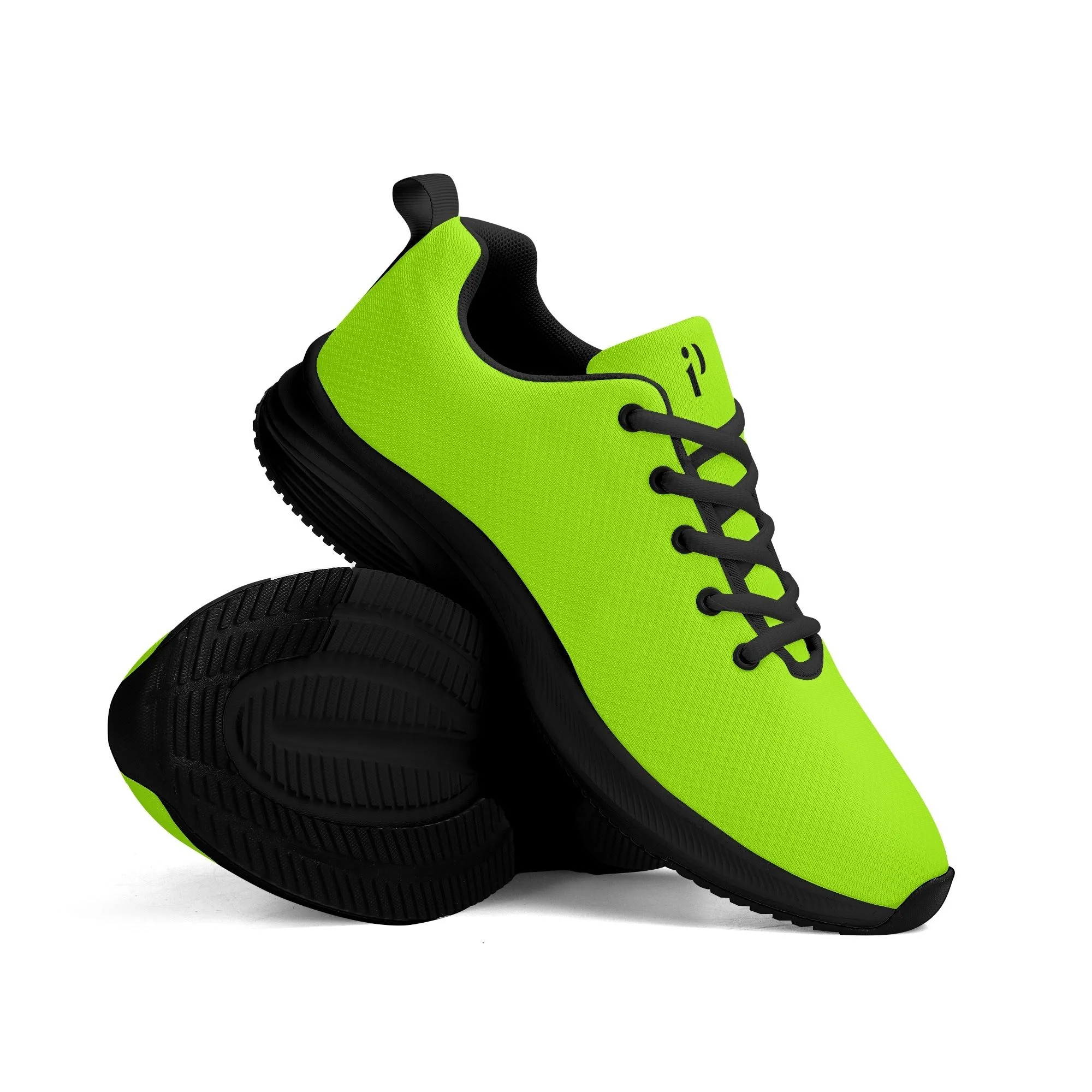 Zapatillas deportivas neón con suela EVA antideslizante, ideales para correr y caminar.