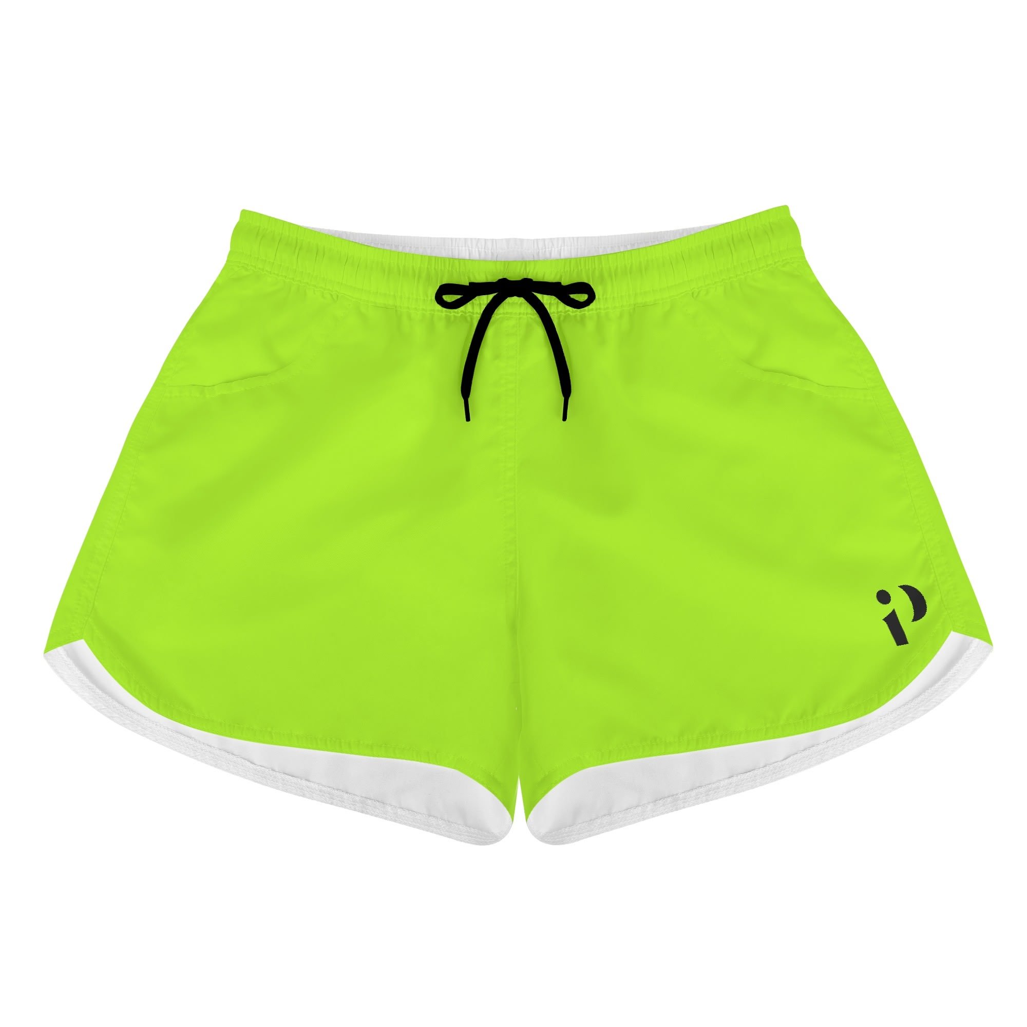 Imagen de los Shorts Neón Sport en vibrante verde neón, con cintura ajustable y tejido transpirable.