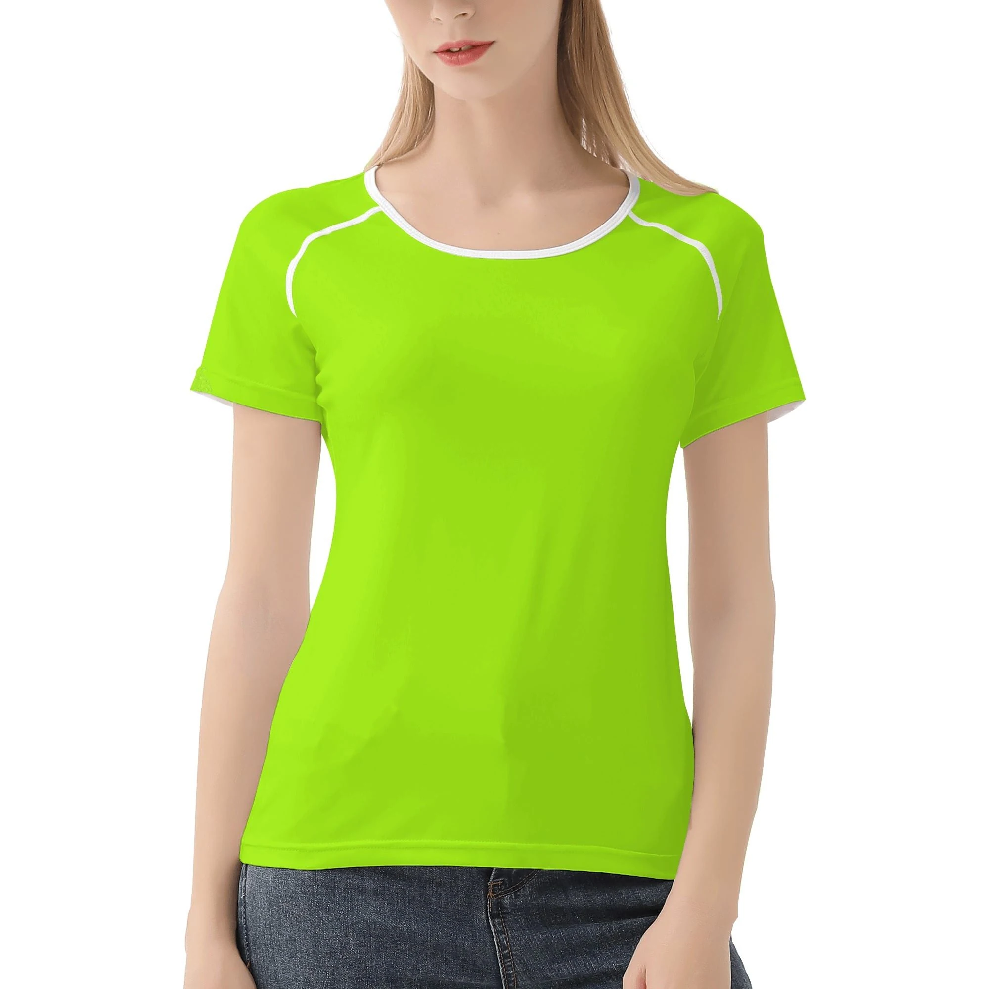 Camiseta Neon Energy en vibrante verde neón, ideal para looks urbanos y modernos.