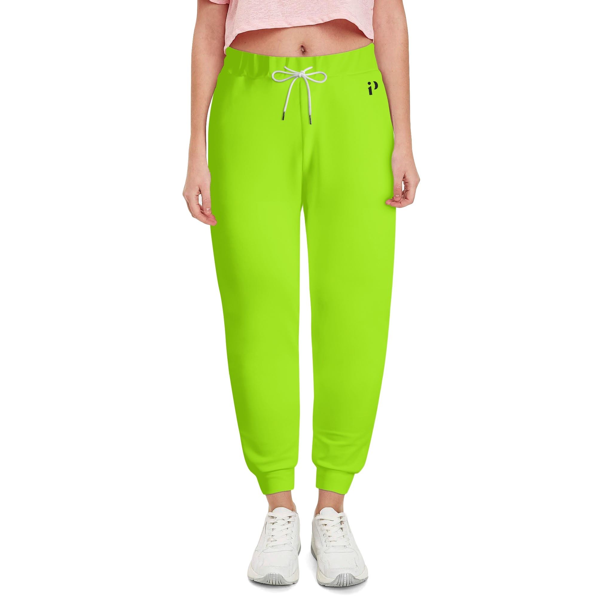 Joggers Neon Fit en vibrante verde neón, diseño moderno y ajuste cómodo.