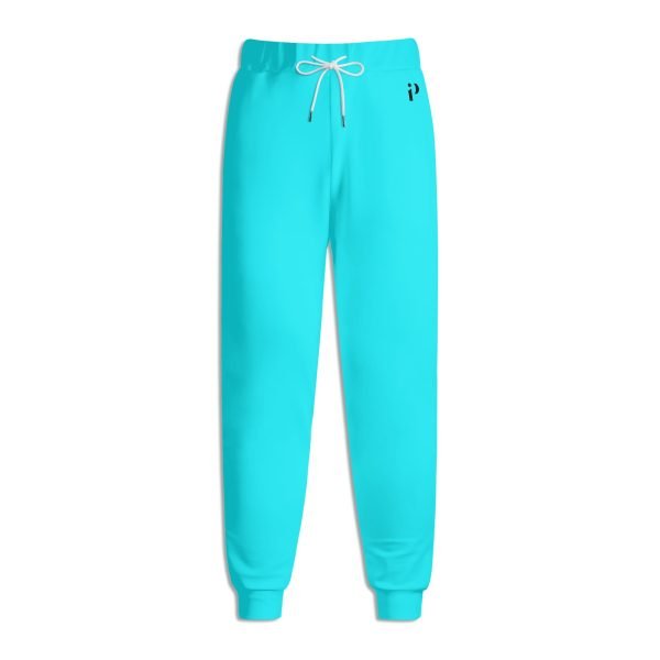 Pantalón Deportivo Turquesa - Joggers unisex en azul turquesa vibrante con ajuste elástico y cordón ajustable. Ideal para un look moderno y cómodo.