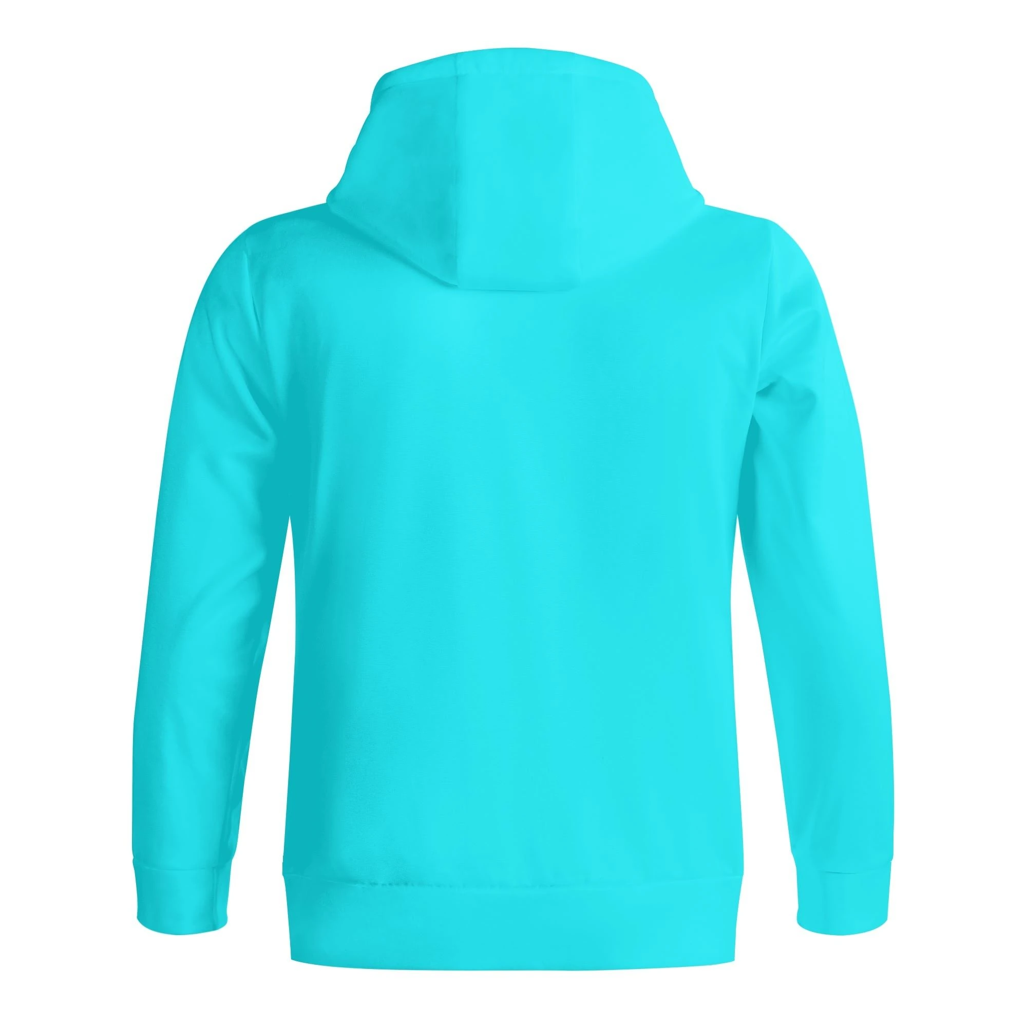 Sudadera Celeste iP con cremallera completa y cuello alto en color azul turquesa