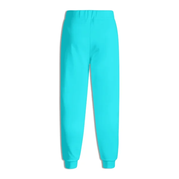 Pantalón Deportivo Turquesa - Joggers unisex en azul turquesa vibrante con ajuste elástico y cordón ajustable. Ideal para un look moderno y cómodo.