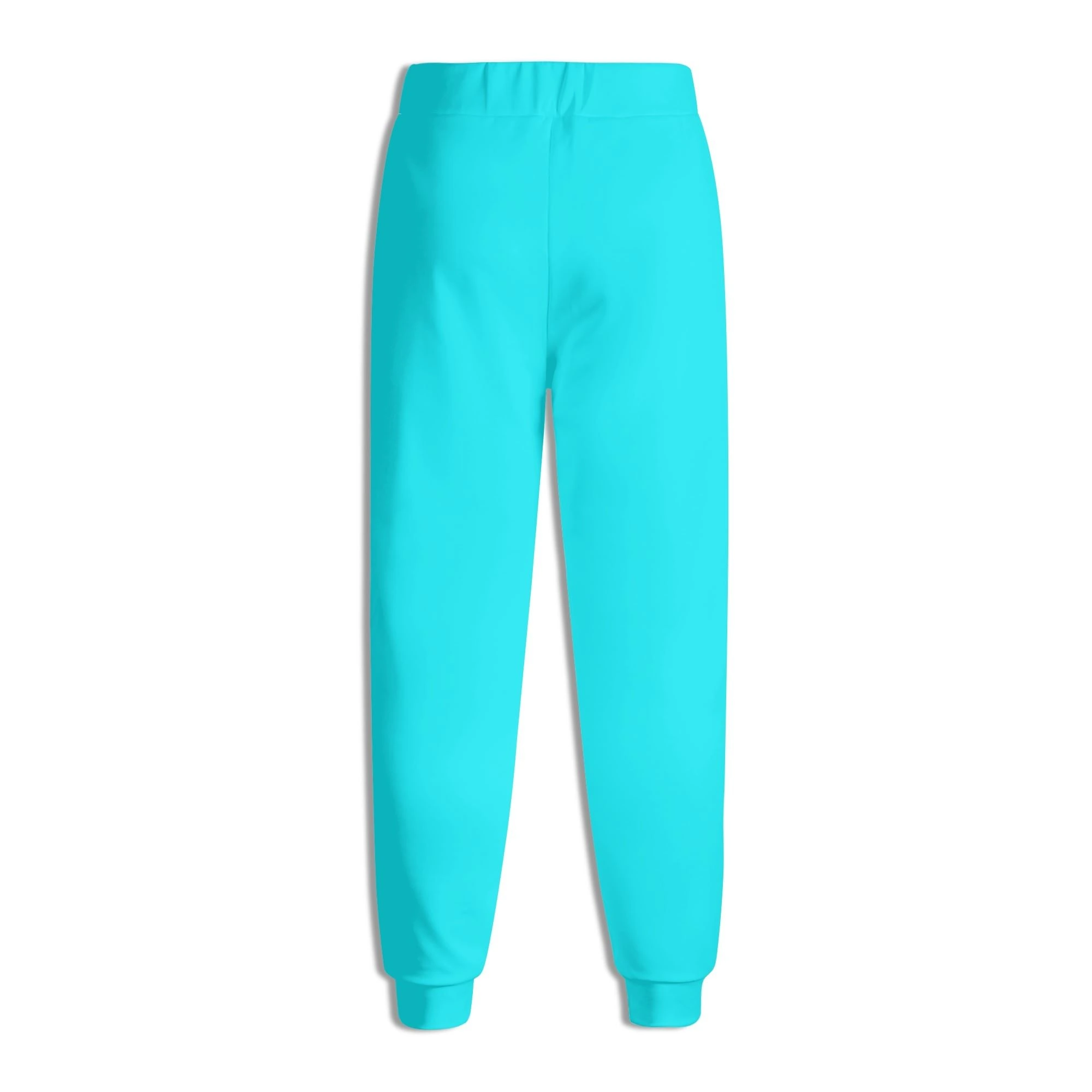 Pantalón Deportivo Turquesa - Joggers unisex en azul turquesa vibrante con ajuste elástico y cordón ajustable. Ideal para un look moderno y cómodo.