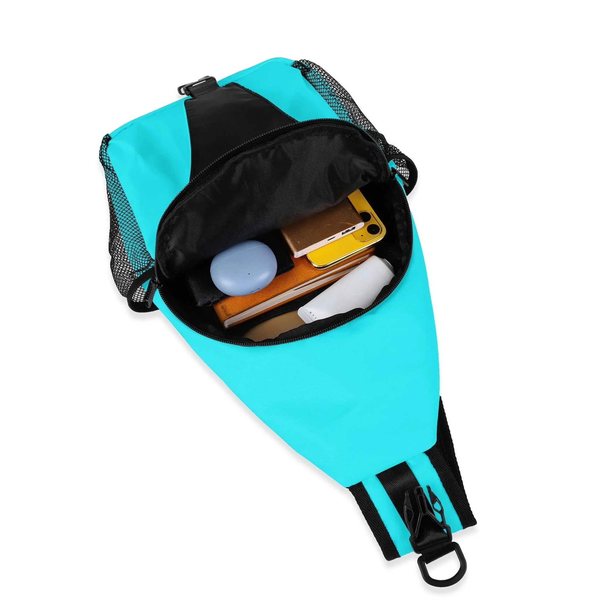 La Mochila Turquesa Compacta es la elección ideal para quienes buscan un diseño único con la practicidad necesaria para el día a día.