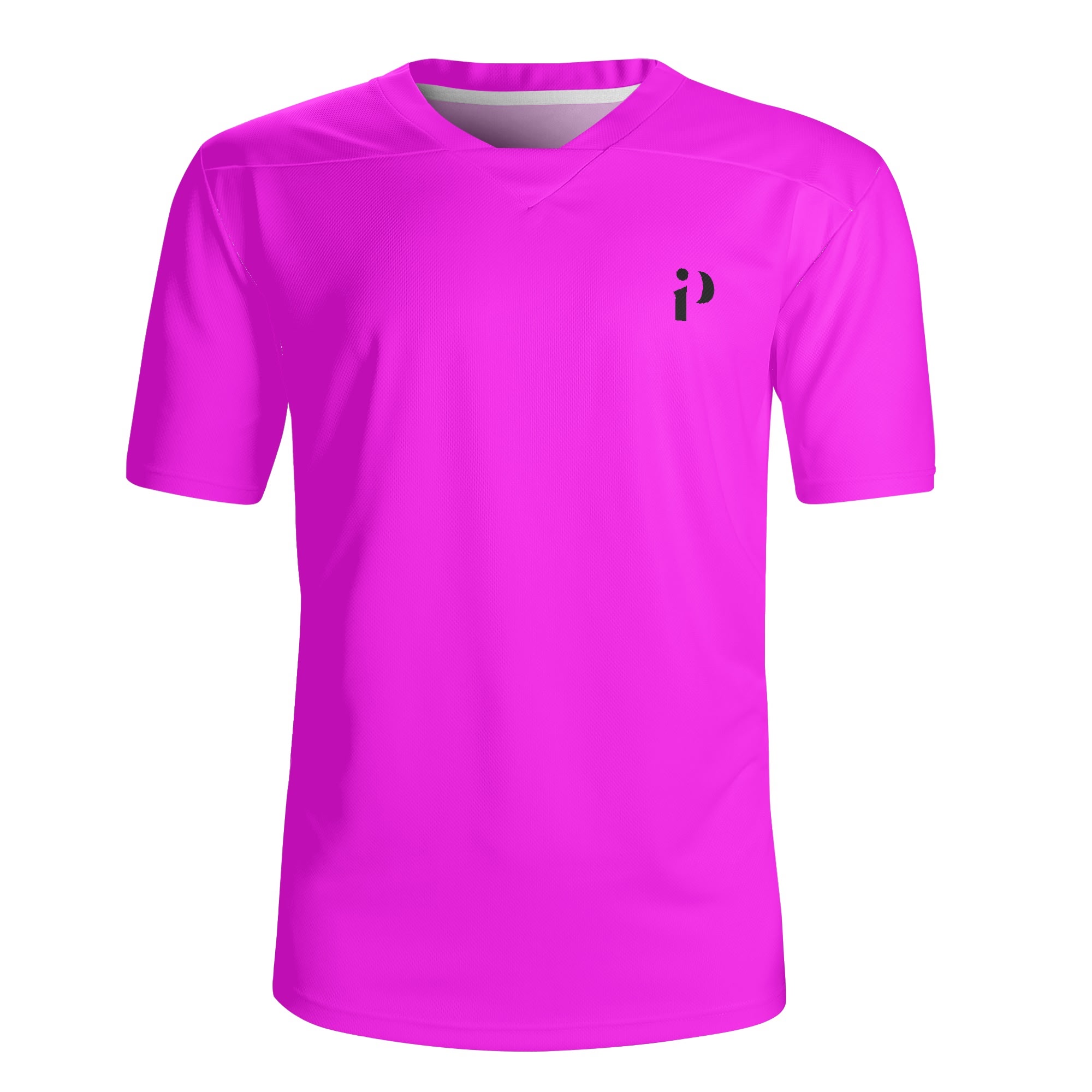 Camiseta Fucsia ActivePro de poliéster transpirable, ideal para deporte y uso casual, con ajuste cómodo y diseño llamativo.