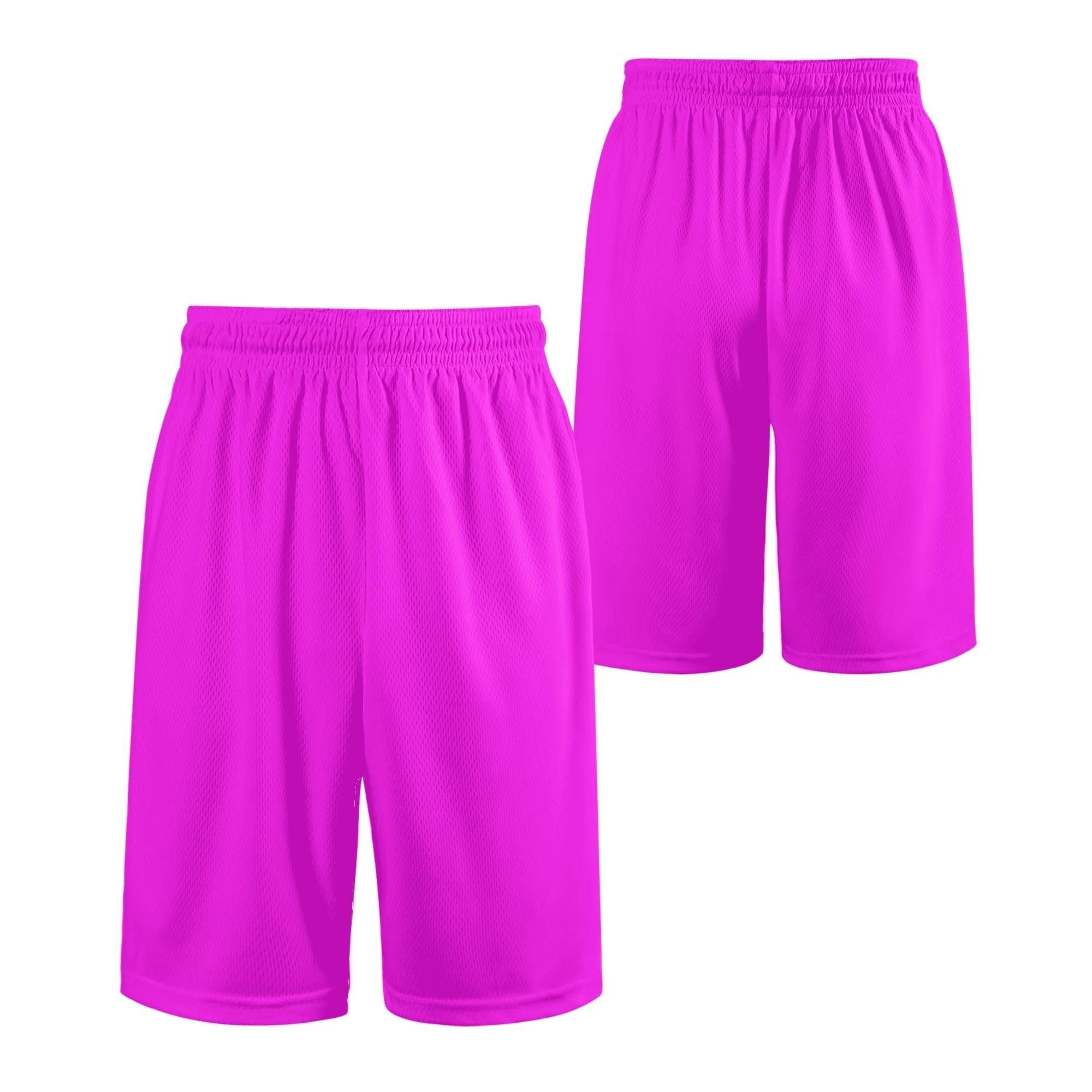 Vista frontal de los Shorts Fucsia PowerFlex, diseño deportivo y cómodo.