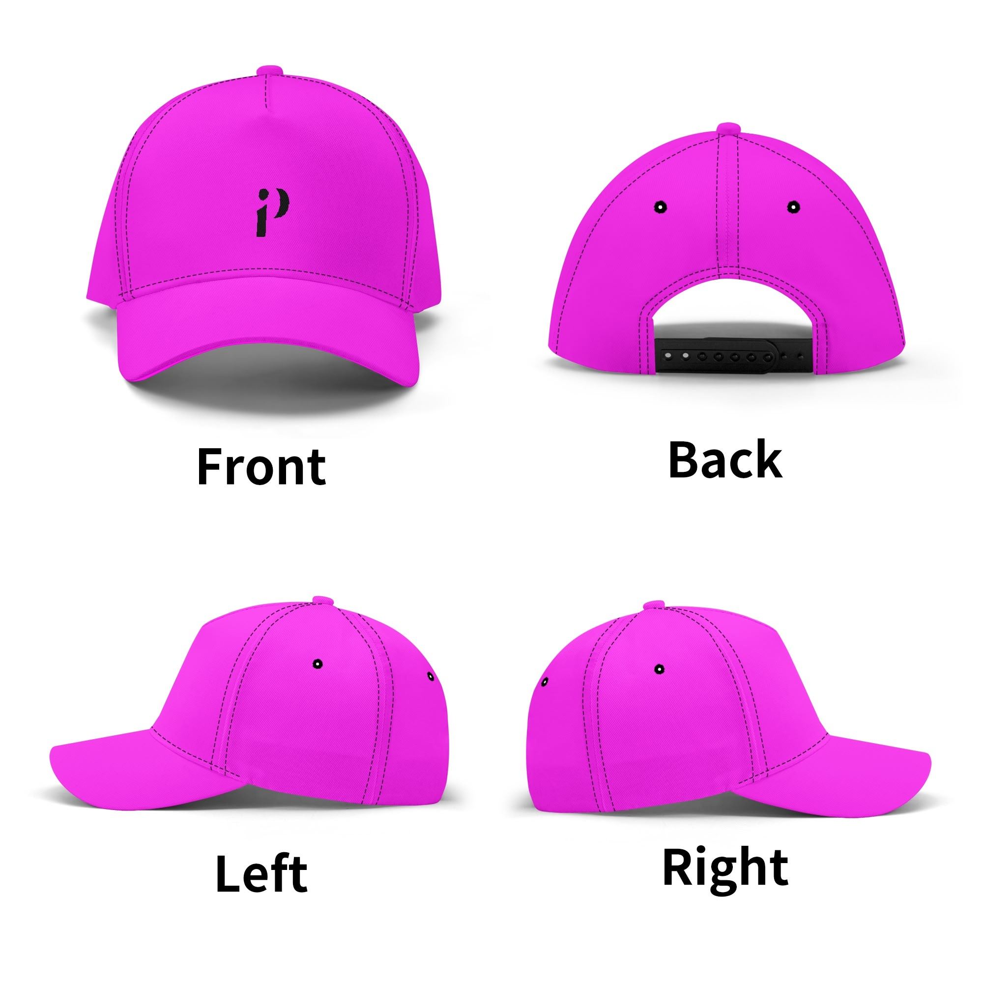 Gorra deportiva magenta brillante, ideal para actividades al aire libre.