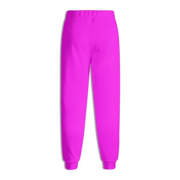 Joggers unisex en color magenta brillante con cinturilla elástica y cordón ajustable, confeccionados con una mezcla de algodón y poliéster para máxima comodidad y durabilidad.