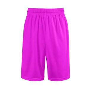 Vista frontal de los Shorts Fucsia PowerFlex, diseño deportivo y cómodo.