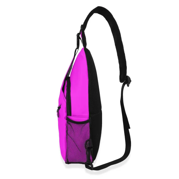 Mochila unisex en color magenta brillante, perfecta para uso diario.