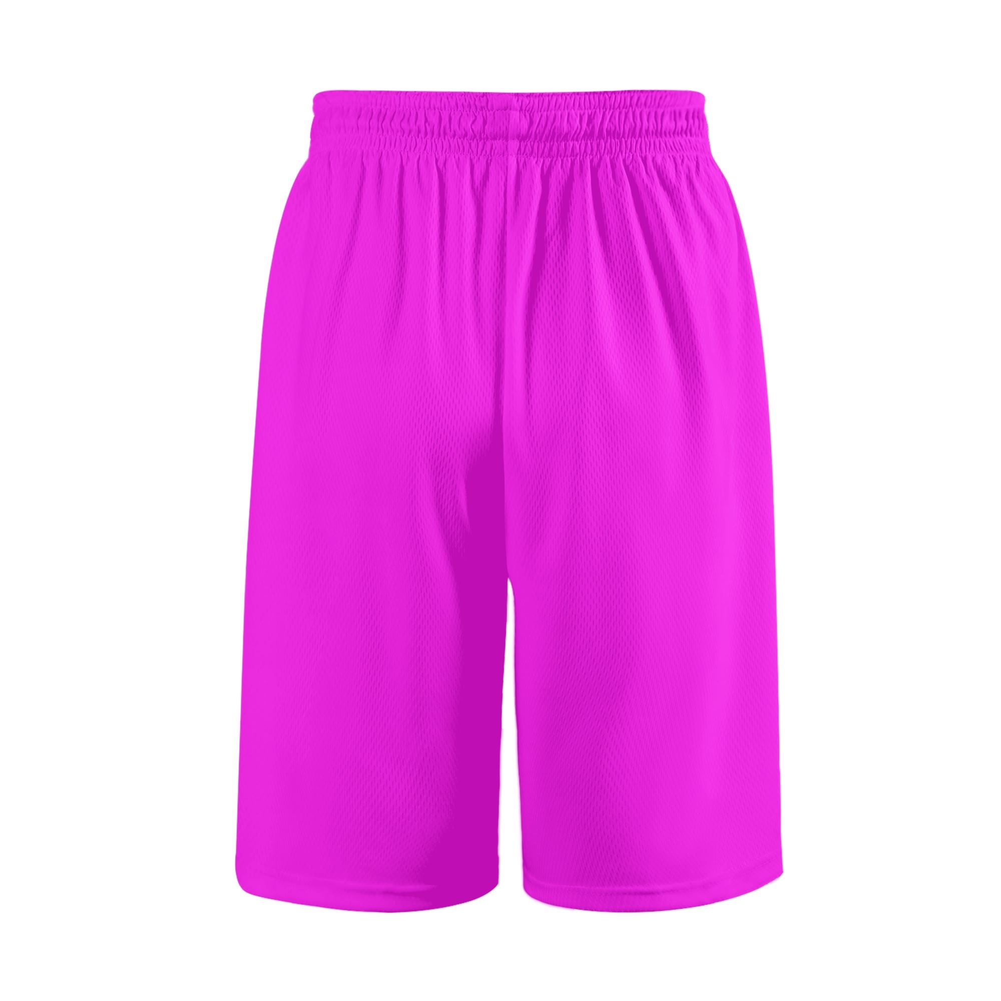 Vista frontal de los Shorts Fucsia PowerFlex, diseño deportivo y cómodo.