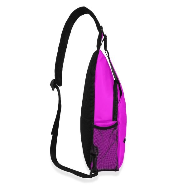 Mochila unisex en color magenta brillante, perfecta para uso diario.