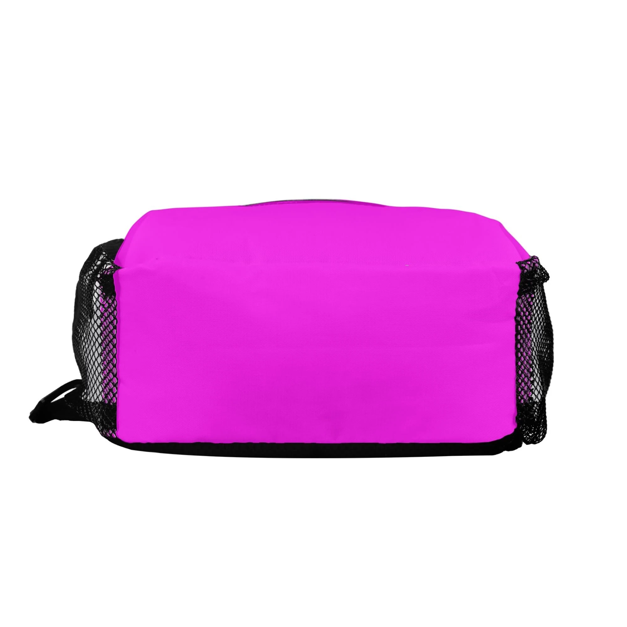 Mochila unisex en color magenta brillante, perfecta para uso diario.