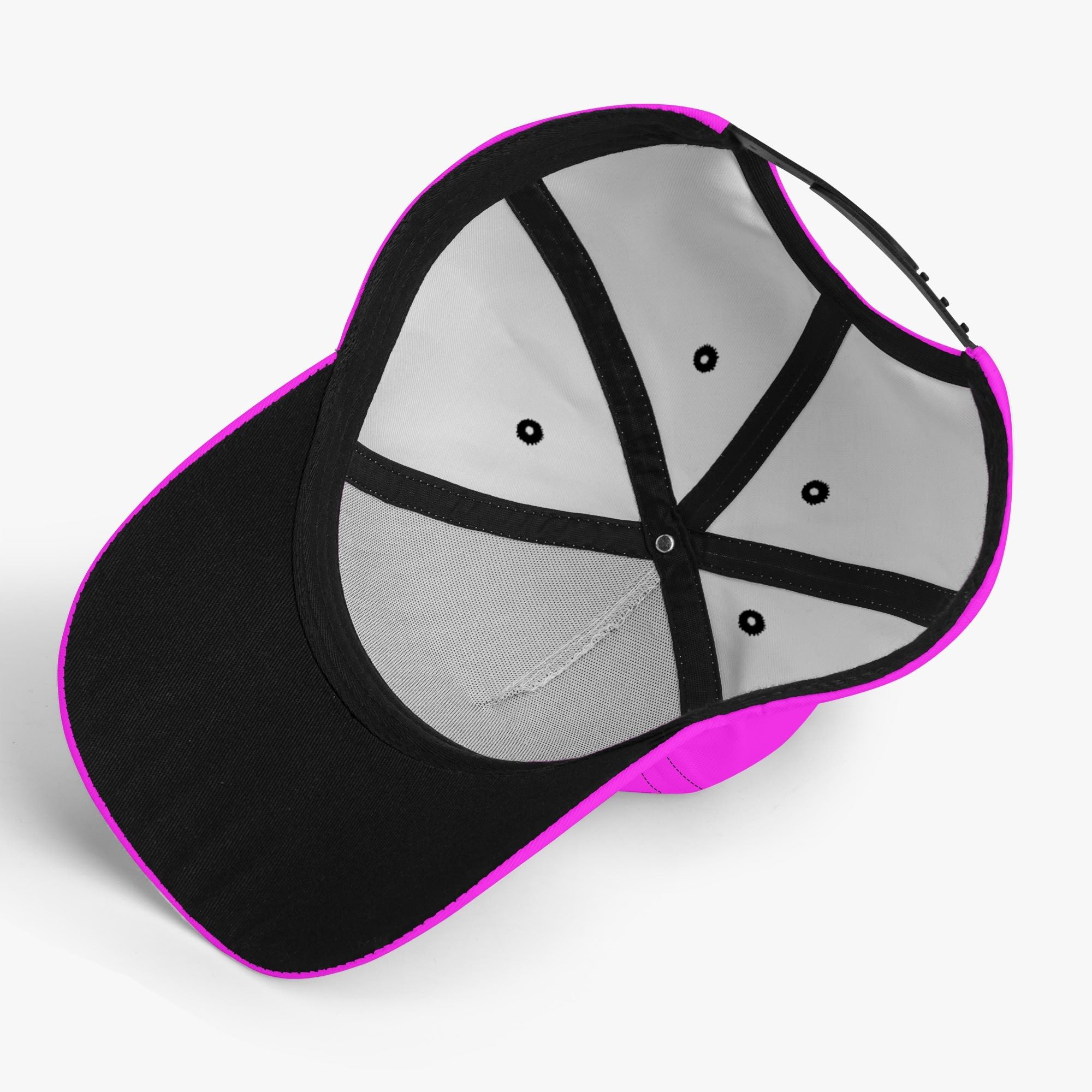 Gorra deportiva magenta brillante, ideal para actividades al aire libre.