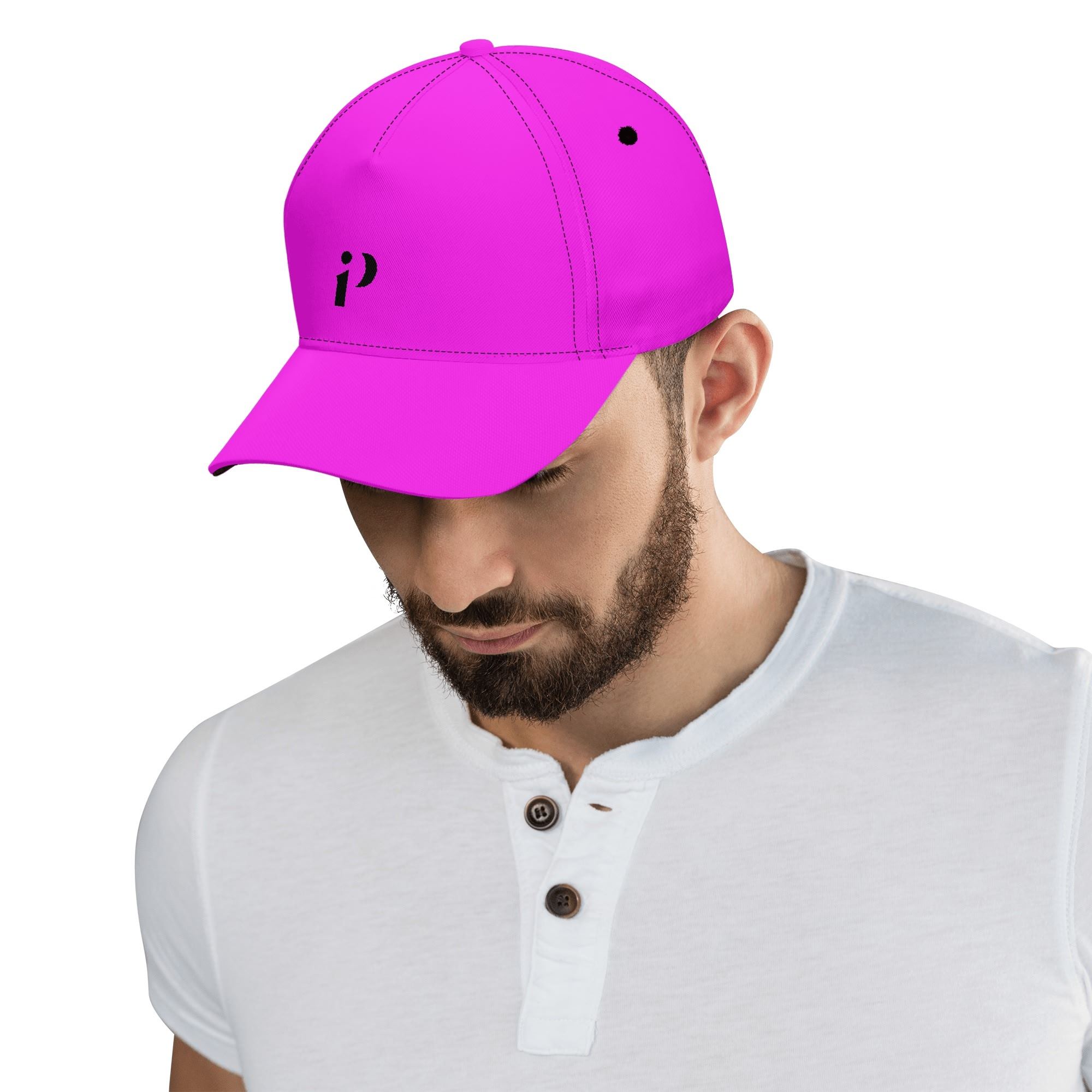 Gorra deportiva magenta brillante, ideal para actividades al aire libre.