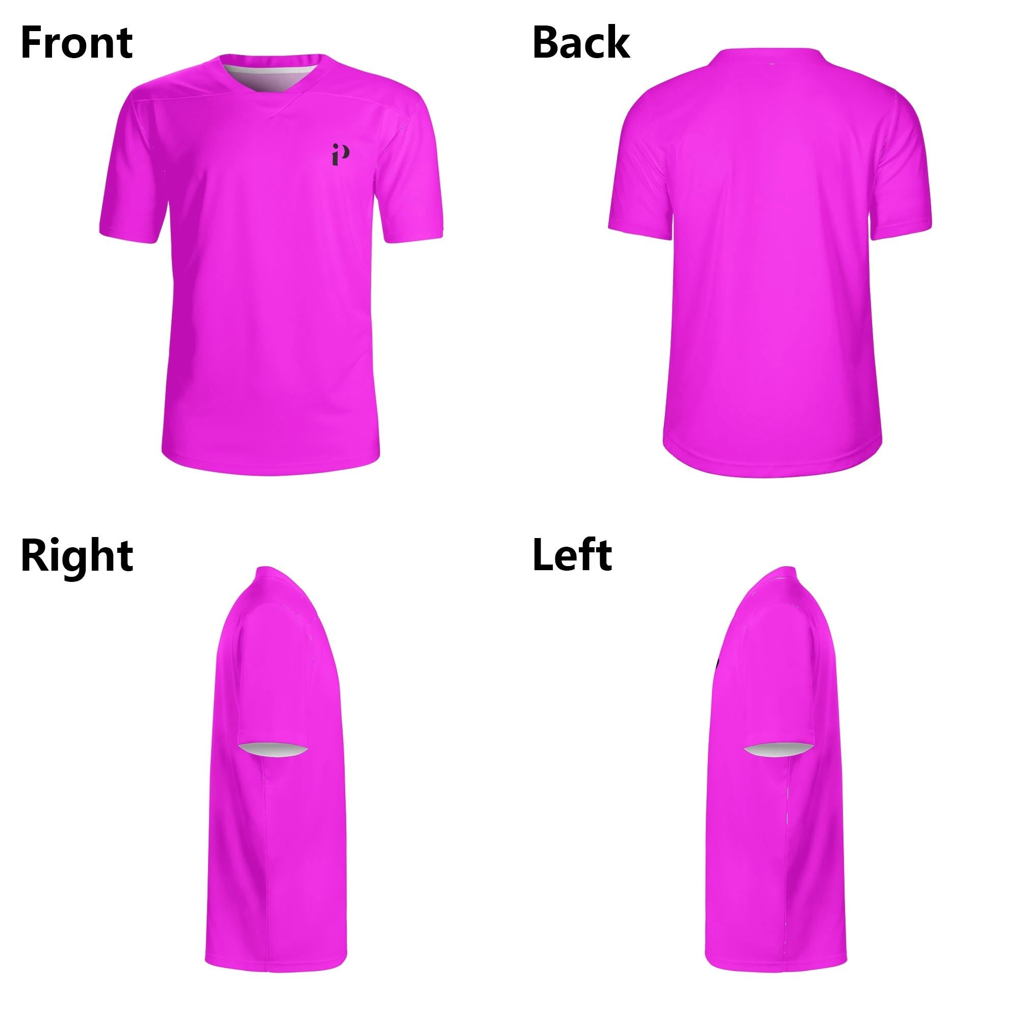 Camiseta Fucsia ActivePro de poliéster transpirable, ideal para deporte y uso casual, con ajuste cómodo y diseño llamativo.