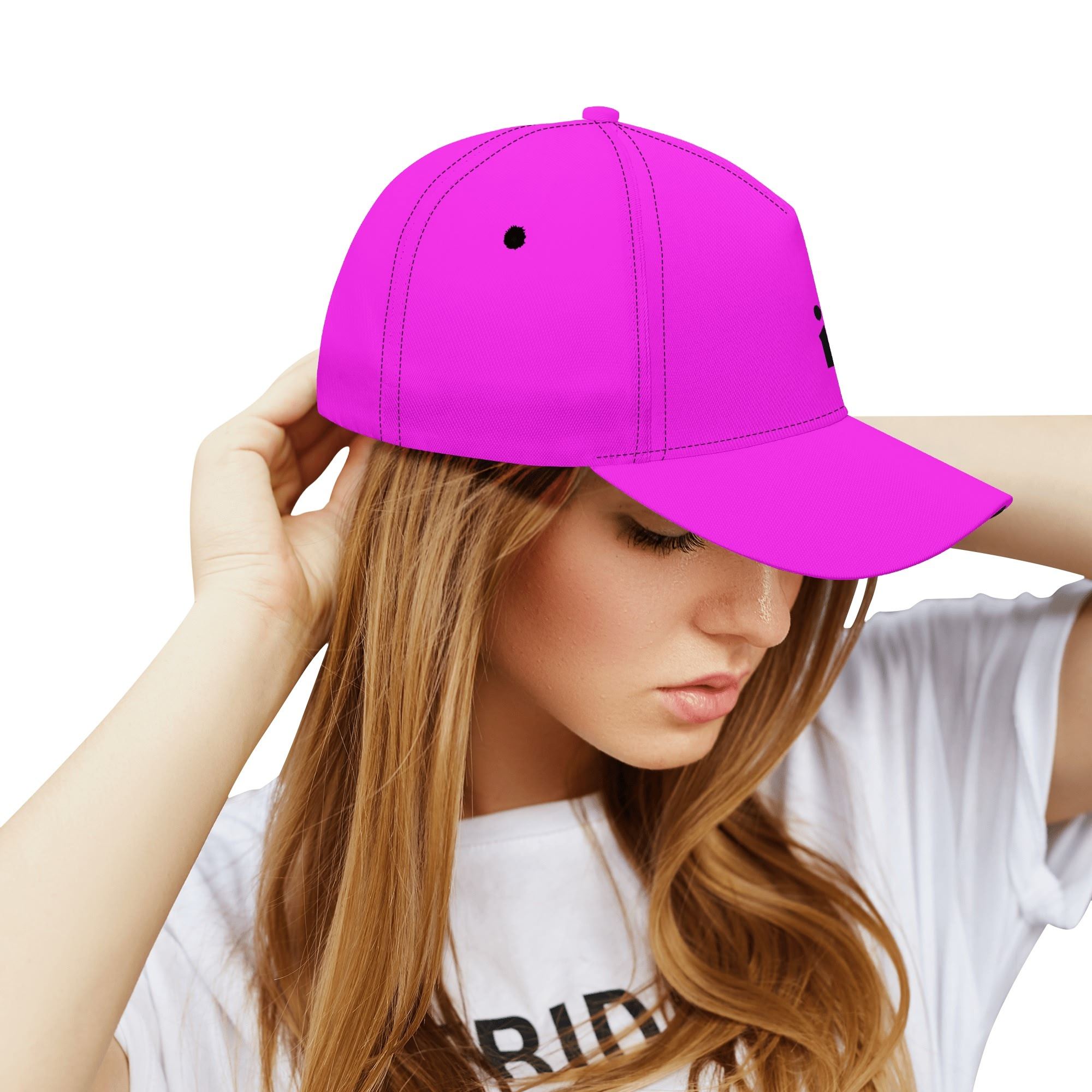 Gorra deportiva magenta brillante, ideal para actividades al aire libre.