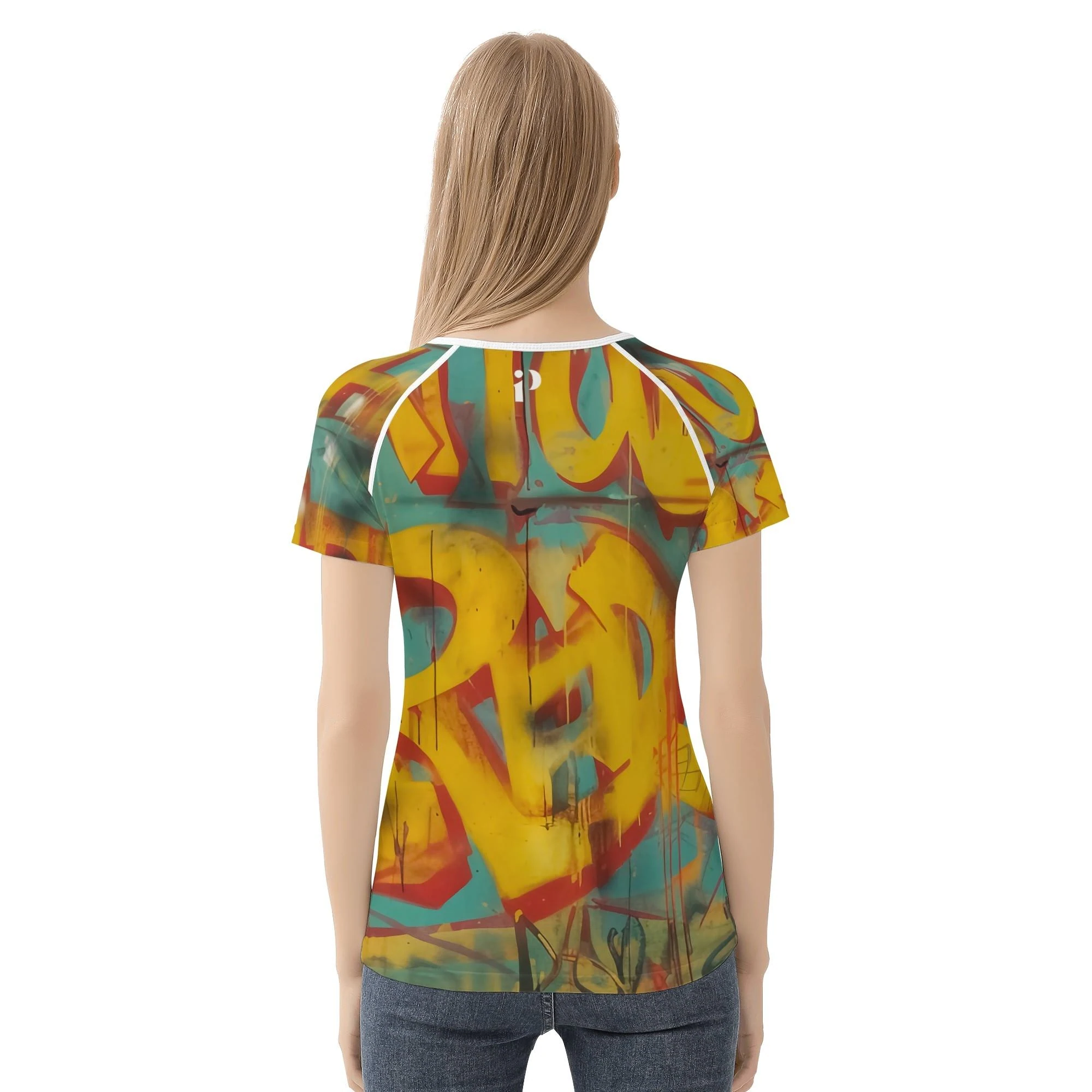 Camiseta Little Fighter mujer con diseño gráfico all-over