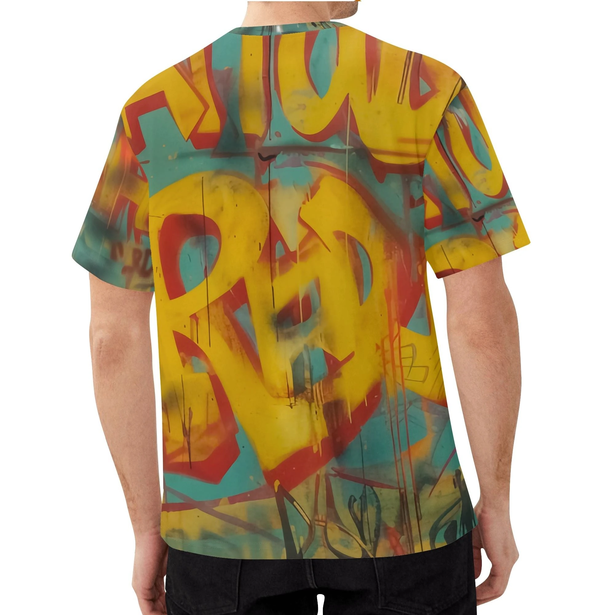 Camiseta Little Fighter hombre con diseño gráfico all-over de niña boxeadora sobre graffiti
