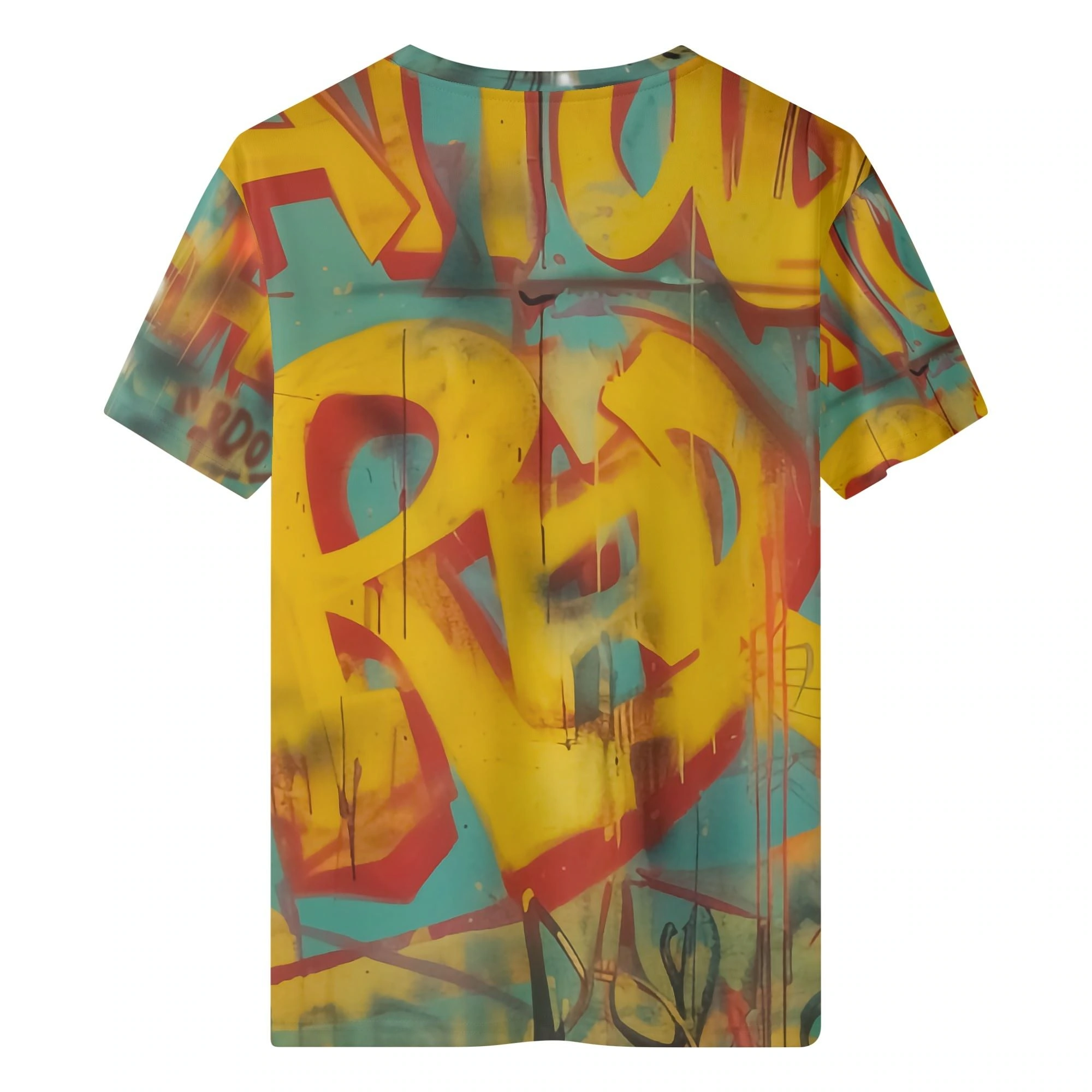 Camiseta Little Fighter hombre con diseño gráfico all-over de niña boxeadora sobre graffiti