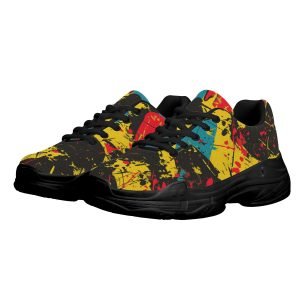 Zapatillas hombre Urban Chaos con diseño gráfico multicolor y suela negra de plataforma