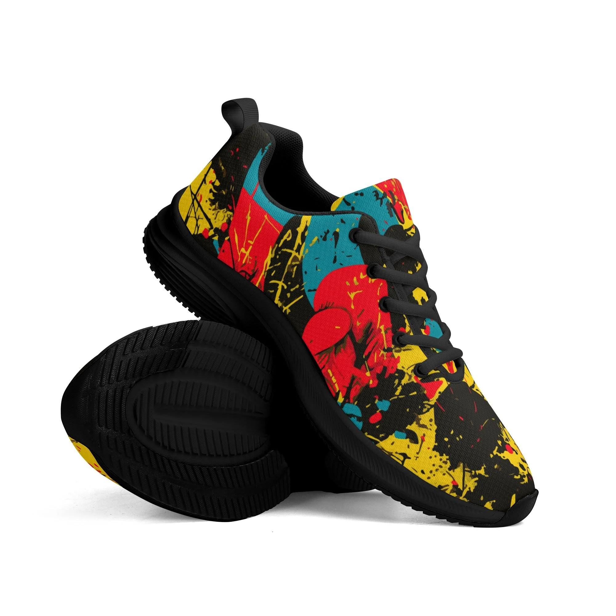 Zapatillas mujer Urban Fighter con diseño boxeadora y graffiti multicolor
