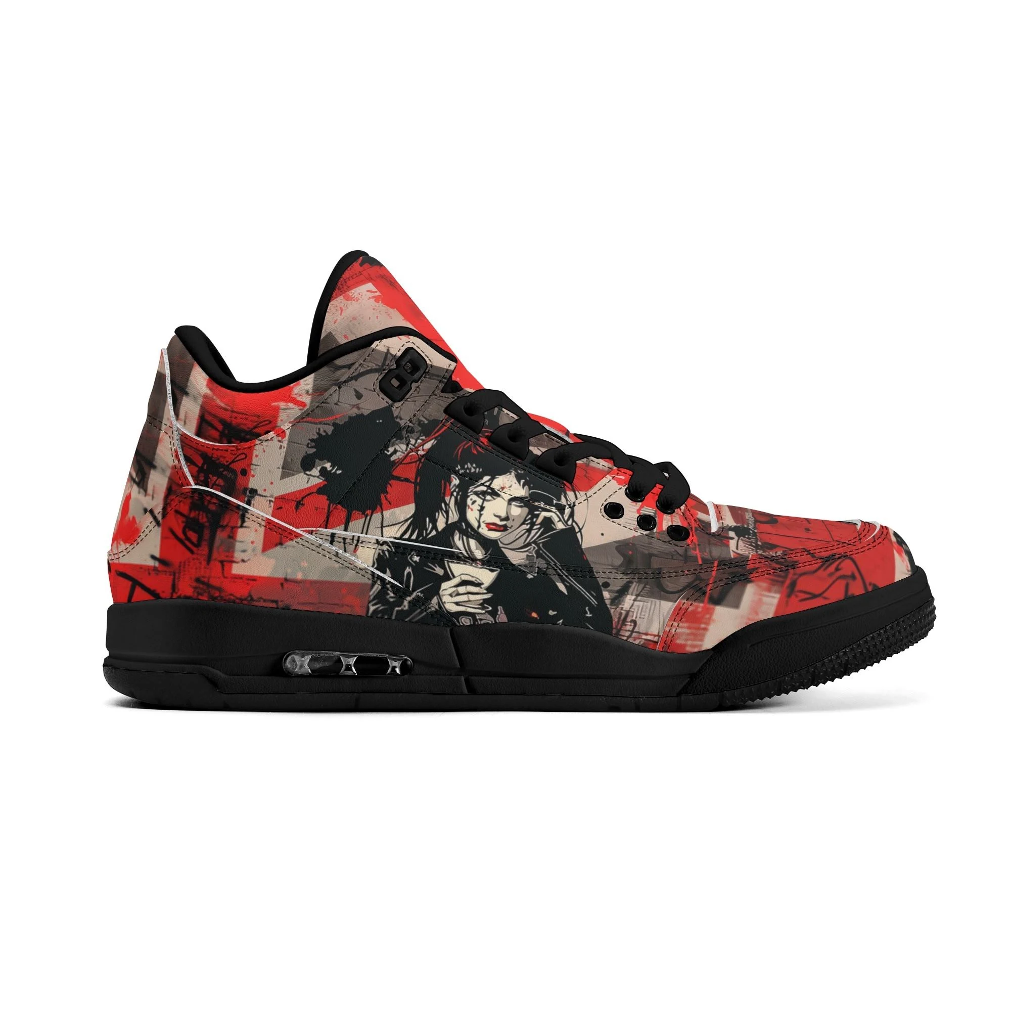 Zapatillas retro de mujer estilo high top con diseño urbano y cámara de aire