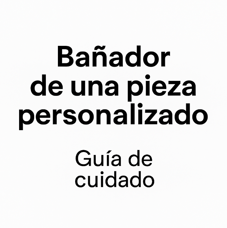 Bañador de una sola pieza - Guía de Cuidado