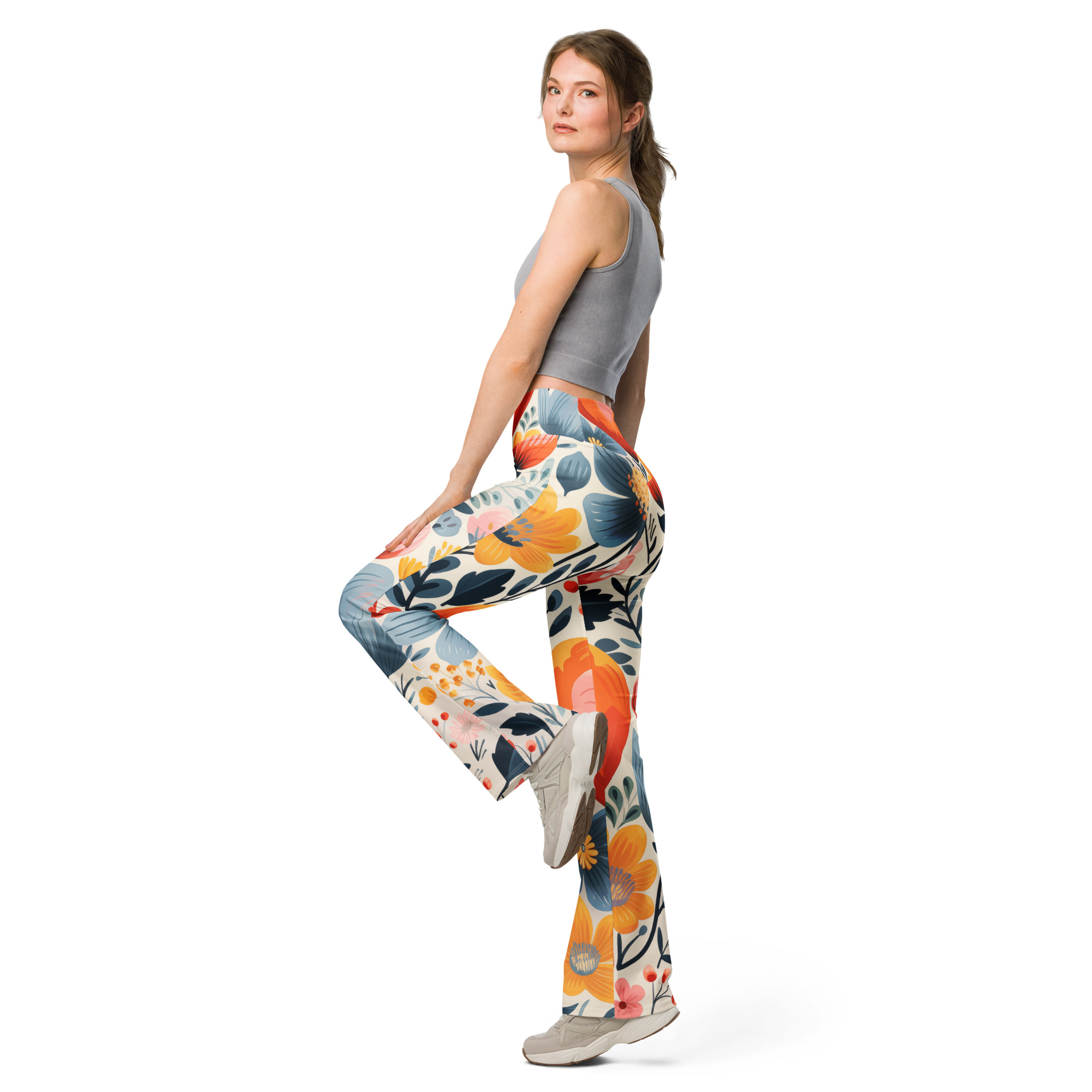 Leggings Acampanados Flor Viva - Imagen 4