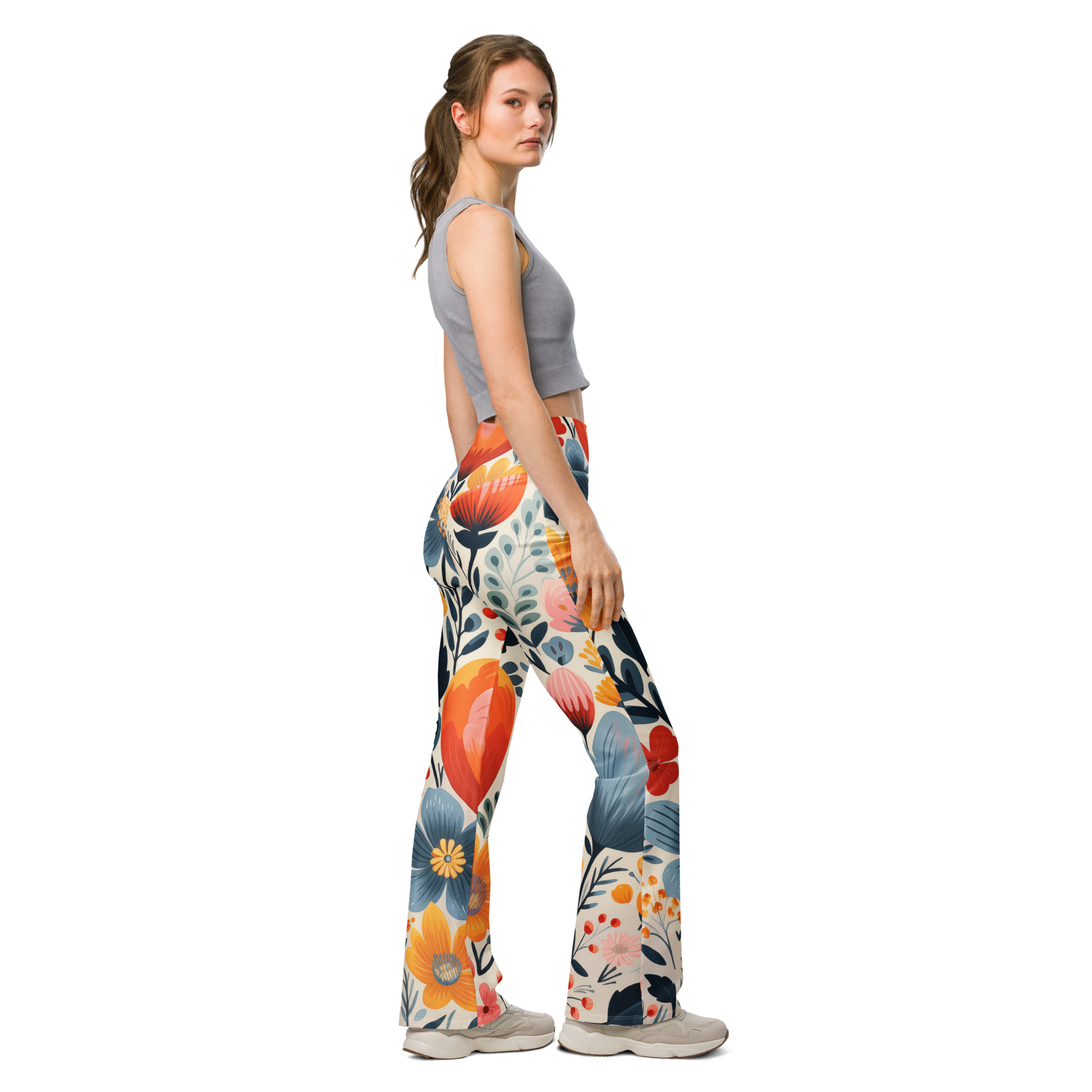 Leggings Acampanados Flor Viva - Imagen 3