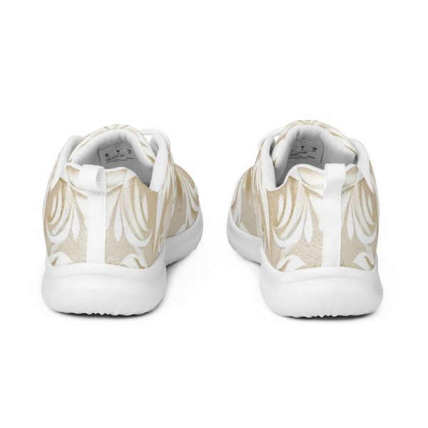 Zapatillas florales beige para mujer con diseño all-over y suela blanca – Soft Bloom