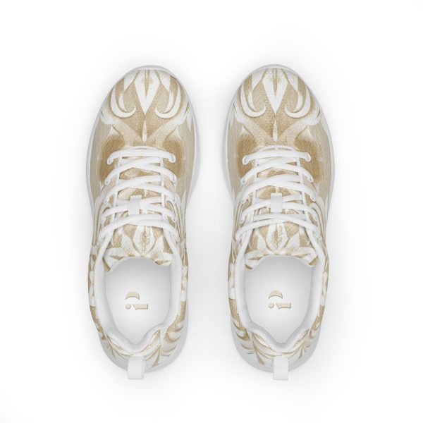 Zapatillas florales beige para mujer con diseño all-over y suela blanca – Soft Bloom
