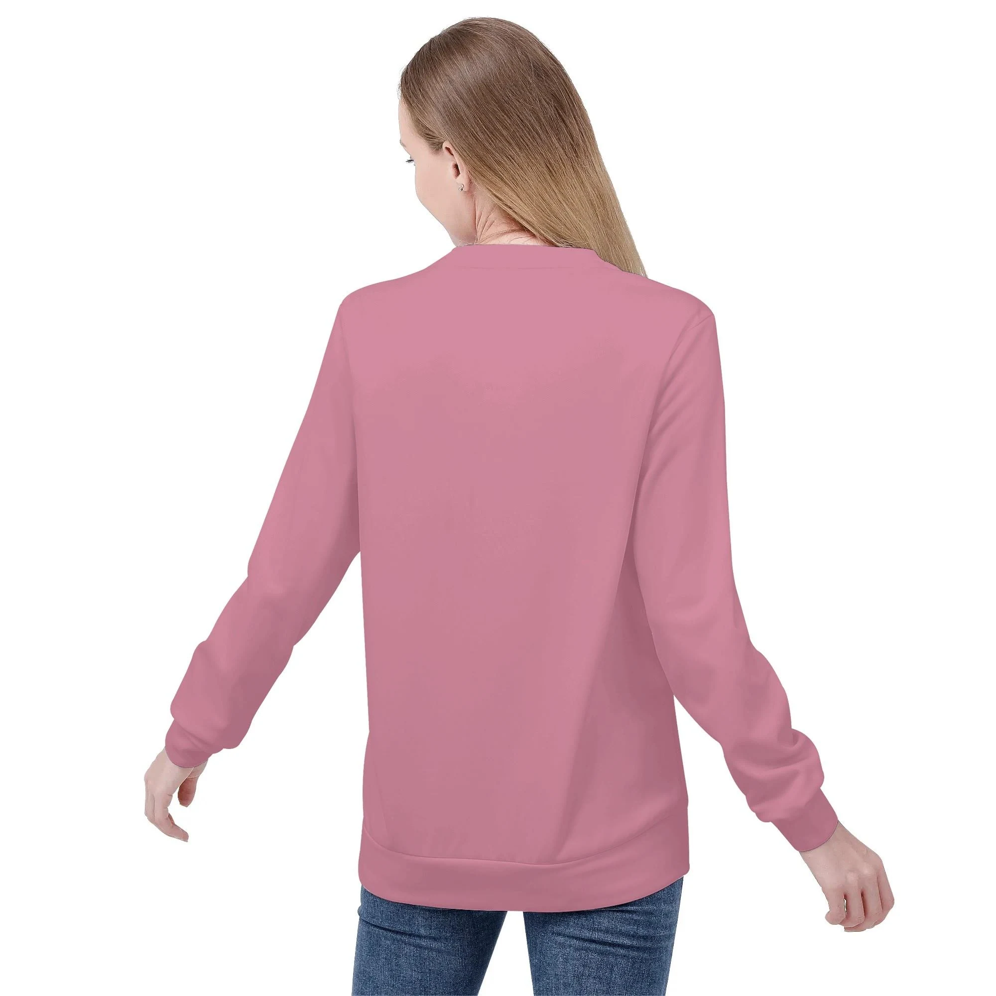 Sudadera rosa mujer con diseño kawaii de tres bubble teas sonrientes