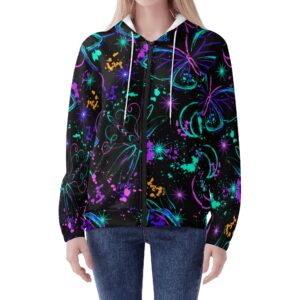 Sudadera Neón Mariposa Cósmica